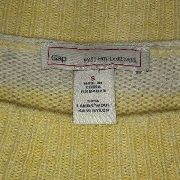 GAP Wool Stripped Wool Mix Sweater S - Picture 2 of 9